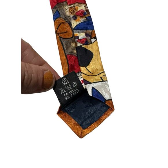 Hanna Barbera Tie Rack Yogi Bear Pies Cartoon Vintage Novelty Necktie - Picture 7 of 7